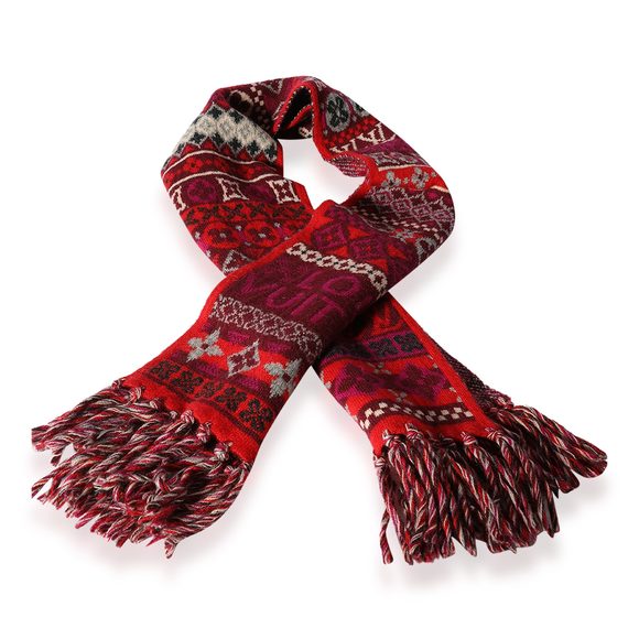 Louis Vuitton Kid's Multicolor Monogram Cashmere Hat & Scarf Set - Picture 3 of 3